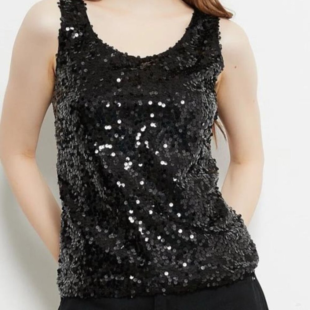 Anna Kaci Sequin Top Large